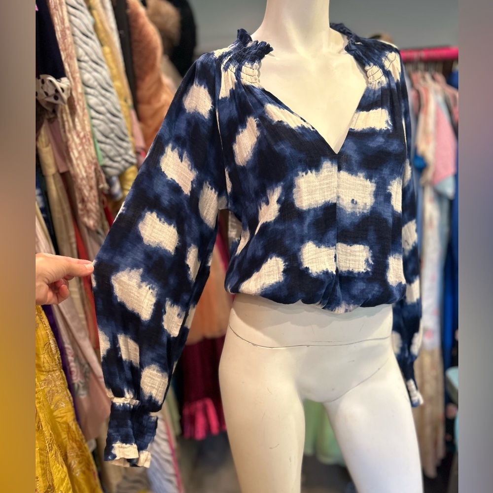 Cobalt Blue Hippie Top